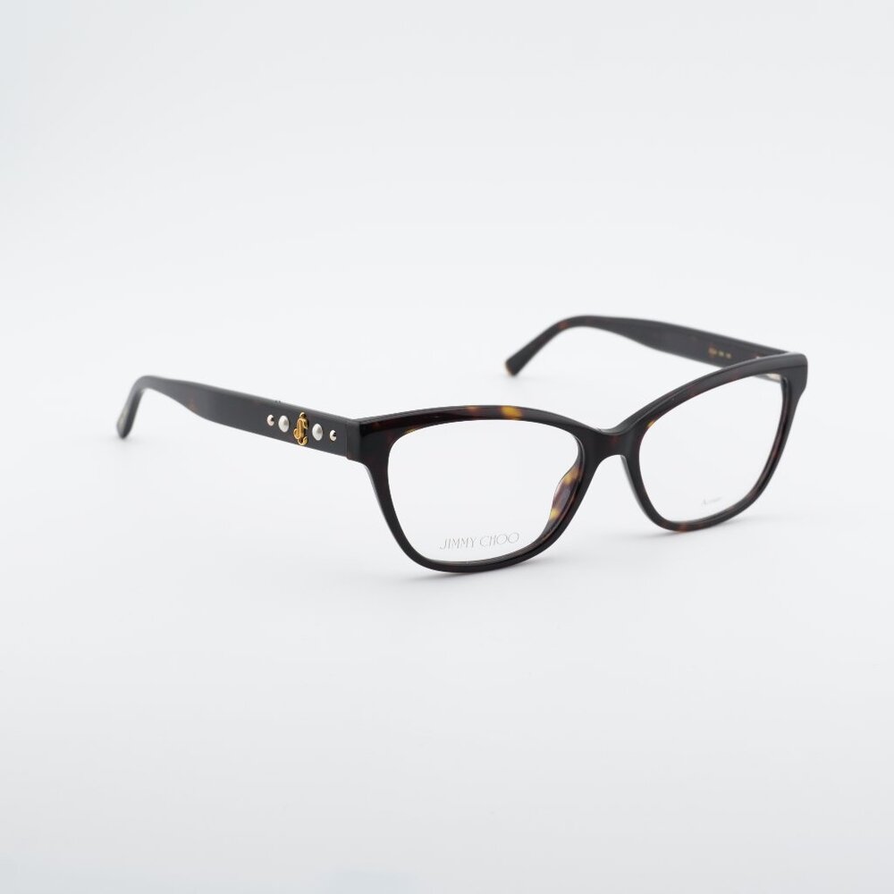 Jimmy Choo JC334 0086 00 Eyeglasses Havana 54mm Cat Eye Frame